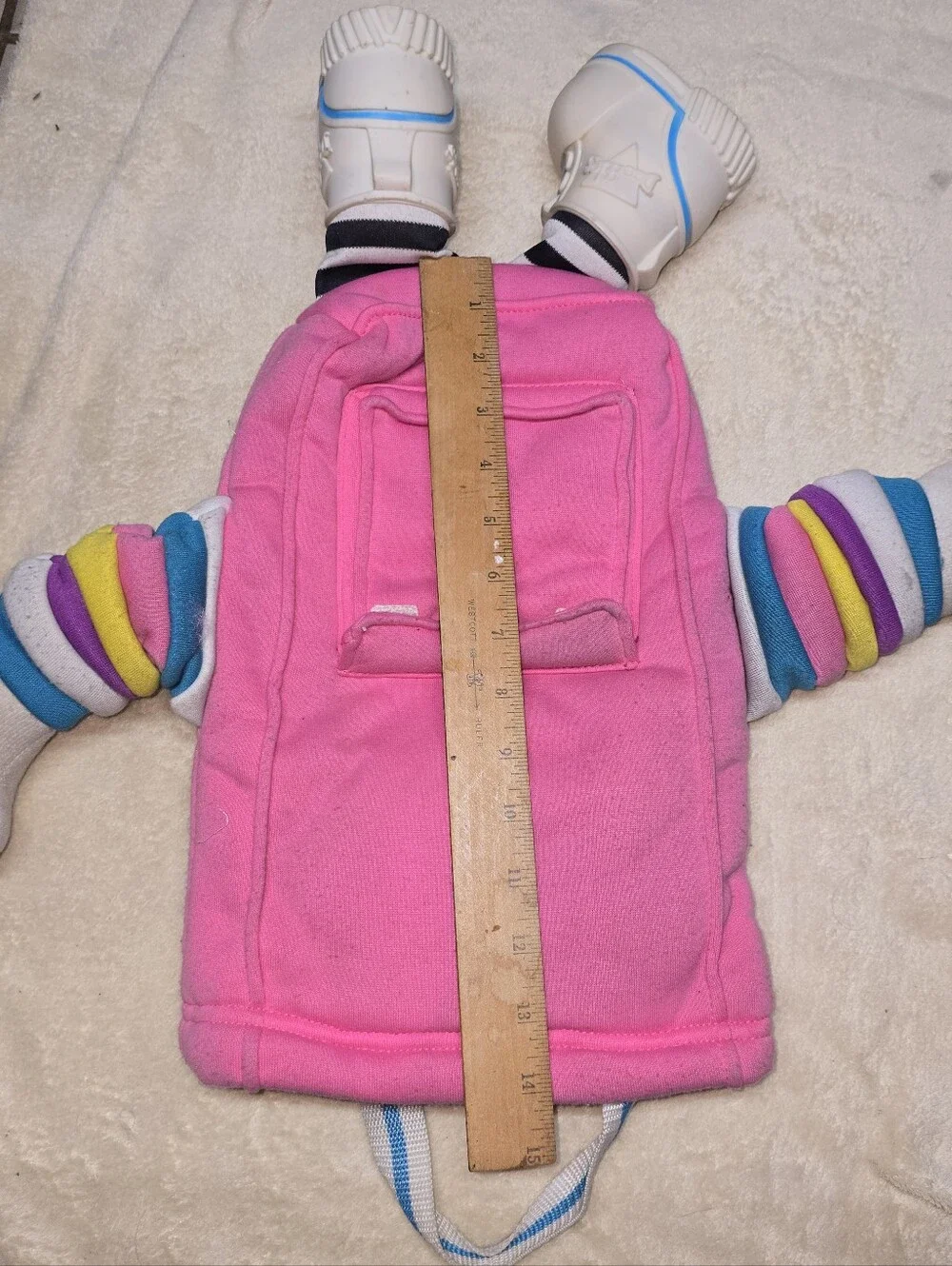 DOOFFLES Doofles Bag Plush Pink Tote Imagination Factory 1988 Novelty